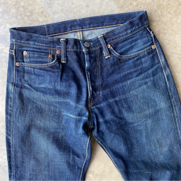 The Flathead Japanese raw selvedge heavyweight denim jeans. Raw hem 29x28 - Picture 10 of 16